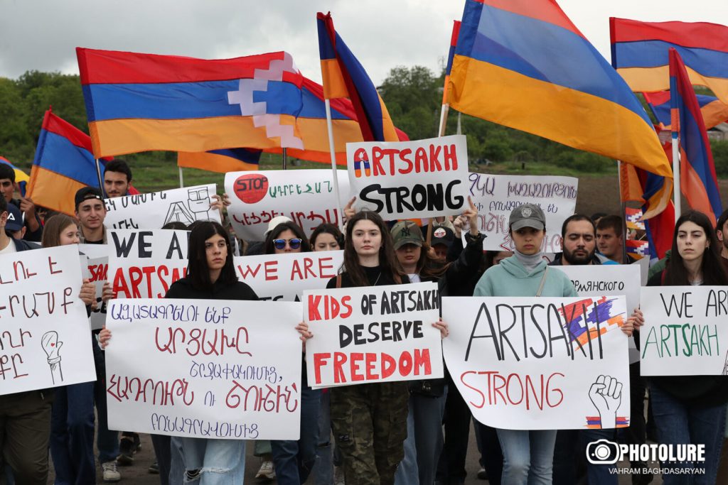 ‘Volunteer Movement’ NGO organized ‘For Artsakh, against Azerbaijan’ national rally in Kornidzor, Syunik province of Armenia