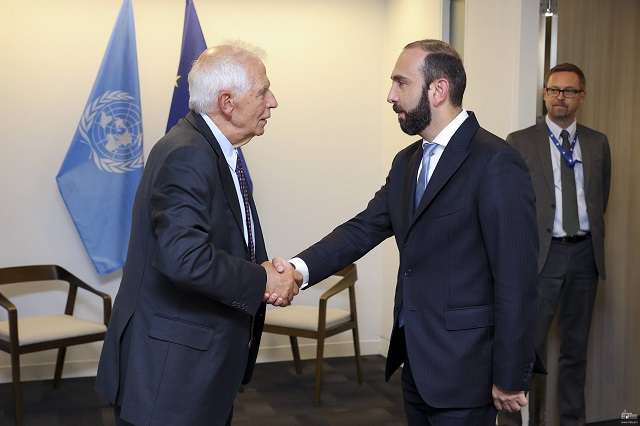 МИД Армении Арарат Мирзоян встретился с верховным представителем ЕС по иностранным делам и политике безопасности Жозепом Боррелем